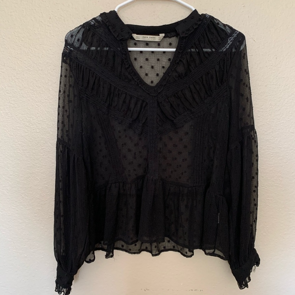 ZARA Sheer Blouse